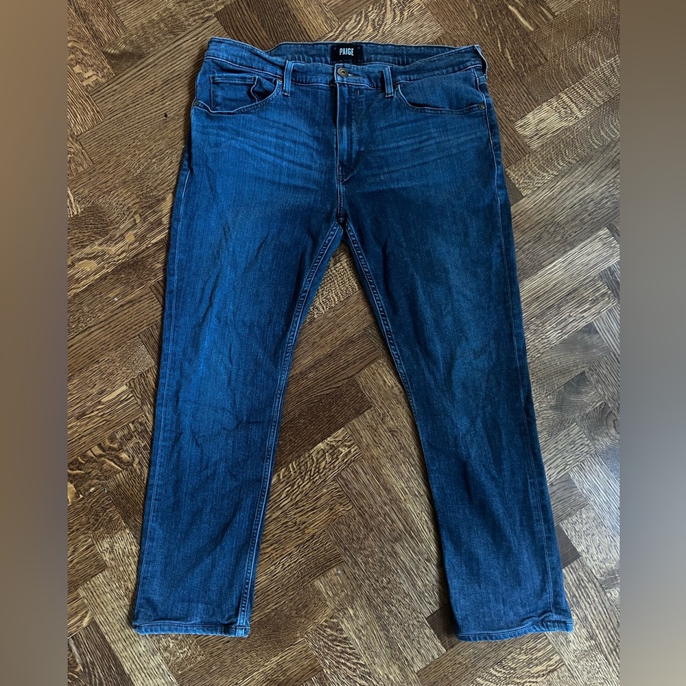 PAIGE Federal Denim Blue Jeans Stretch Berkley Casual Soft Comfort 36